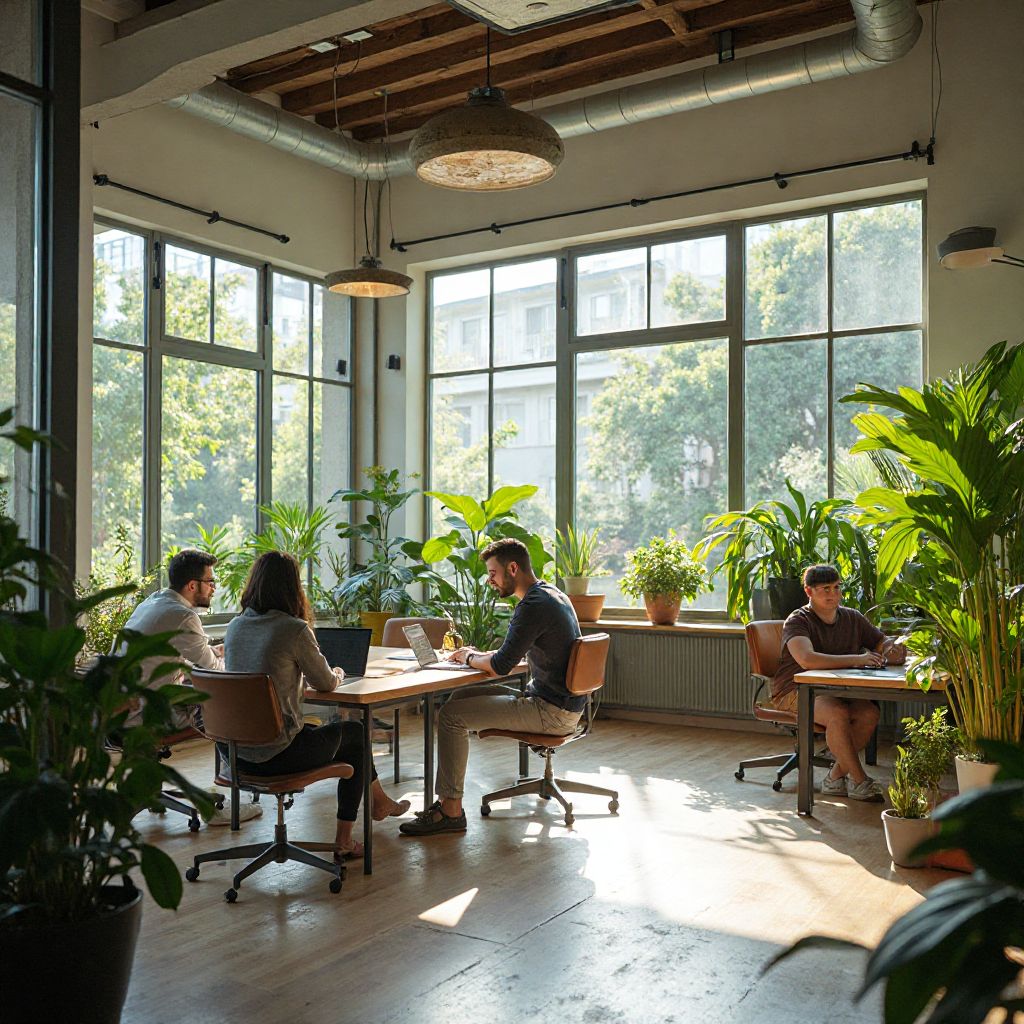 EcoGuardian office with team members